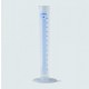 Measuring cylinder 100 ml, tall form PP, cl.B, blue scale 