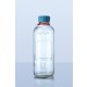 DURAN® YOUTILITY bottle, clear, graduated, GL45, with cyan screw-cap and pouring ring (PP), 500 ml 